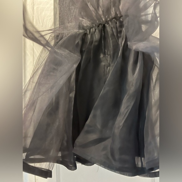 Alice & Olivia Whimsigoth Fem Corset Silk Dress Black Strapless Medium - Picture 6 of 9